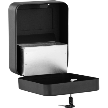  Popielniczka ścienna z wyjmowanym pojemnikiem zamykana na klucz 20 x 16 x 8 cm - zdj. dodatkowe 2