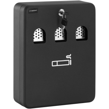  Popielniczka ścienna z wyjmowanym pojemnikiem zamykana na klucz 30 x 23 x 8 cm - zdj. dodatkowe 1