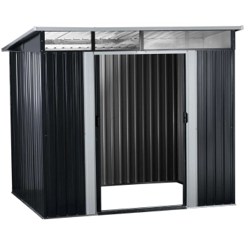  Domek narzędziowy ogrodowy metalowy 225 x 180 x 203 cm - zdj. dodatkowe 2