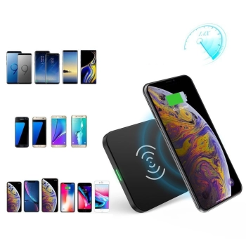  Ładowarka bezprzewodowa Qi 10W do telefonu i słuchawek czarny - zdj. dodatkowe 2