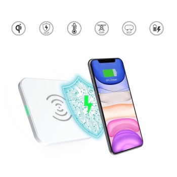  Ładowarka bezprzewodowa Qi 10W do telefonu i słuchawek czarny - zdj. dodatkowe 4