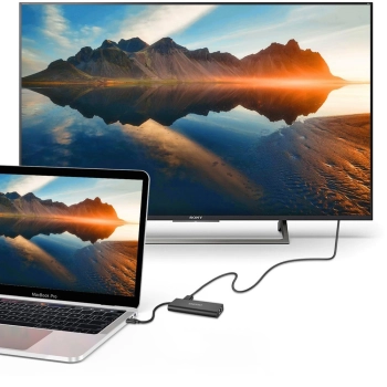  Stacja dokująca adapter hub USB Typ C 6w1 100W PD czarny - zdj. dodatkowe 5