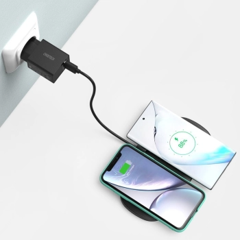  Ładowarka bezprzewodowa Qi do telefonu i słuchawek Airpods 2w1 10W czarny - zdj. dodatkowe 8