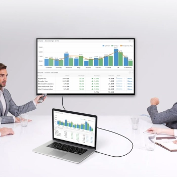  Kabel adapter przejściówka z USB Typ C - HDMI 2.0 4K 60Hz 1.8m czarny - zdj. dodatkowe 8