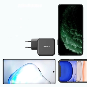  Ładowarka sieciowa GaN USB Typ C 60W + kabel USB Typ C 1.8m czarny - zdj. dodatkowe 7