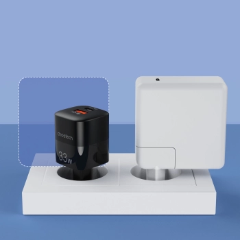  Szybka ładowarka sieciowa GaN USB Typ C PD QC 33W czarna - zdj. dodatkowe 6