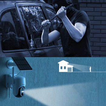  Kamera WiFi z aplikacją sterującą Android iOS IR LED + panel słoneczny 5W - zdj. dodatkowe 4