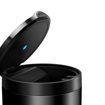  Popielniczka do auta samochodu z podświetleniem LED czarny - zdj. dodatkowe 3