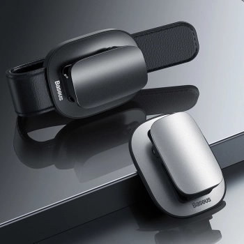  Uchwyt klips samochodowy na okulary srebrny - zdj. dodatkowe 9