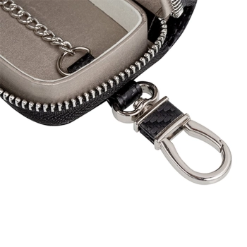  Etui na klucze samochodowe blokujące fale radiowe klatka Faradaya czarny - zdj. dodatkowe 2