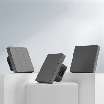  Inteligentny 3-kanałowy przełącznik ścienny WiFi czarny M5-3C-80 - zdj. dodatkowe 5
