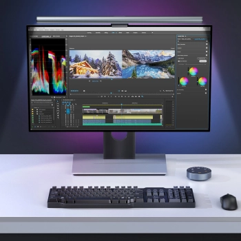  Bezprzewodowa lampka LED oświetlenie na ekran monitor Elesense czarny - ZESTAW 2szt. - zdj. dodatkowe 2