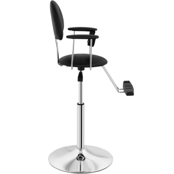  Fotel krzesło fryzjerskie dla dzieci BIRMINGHAM - czarne - zdj. dodatkowe 3