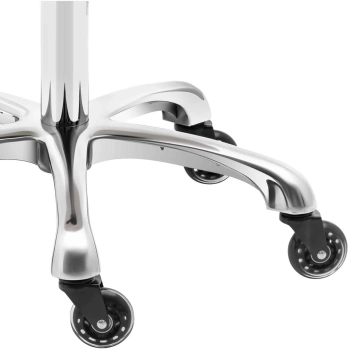  Taboret stołek kosmetyczny obrotowy na kółkach WORCESTER - pudrowy róż - zdj. dodatkowe 3