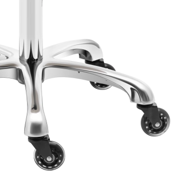  Taboret stołek kosmetyczny obrotowy na kółkach WORCESTER - pistacjowy - zdj. dodatkowe 3