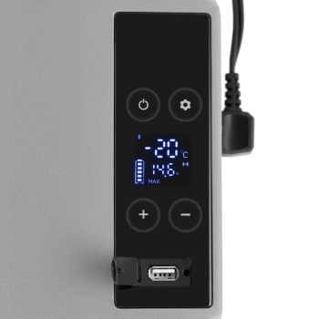  Lodówka samochodowa turystyczna na kółkach z funkcją mrożenia 12/24 V DC/AC 60 W 40 l - zdj. dodatkowe 2