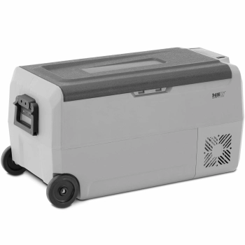  Lodówka zamrażarka samochodowa turystyczna na kółkach 2 oddzielne strefy AC DC 80 W 36 l - zdj. dodatkowe 1