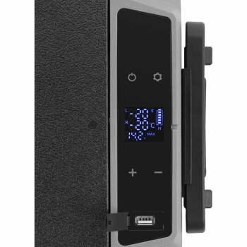  Lodówka zamrażarka samochodowa turystyczna na kółkach 2 oddzielne strefy AC DC 80 W 36 l - zdj. dodatkowe 2