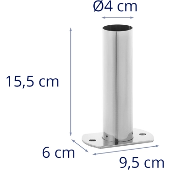  Kołnierz kotwiący do montażu drabinki basenowej - 2 szt. - zdj. dodatkowe 3