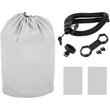  Jacuzzi ogrodowe dmuchane 130 dysz masujących 6 osobowe 910 l szaro - białe - zdj. dodatkowe 6