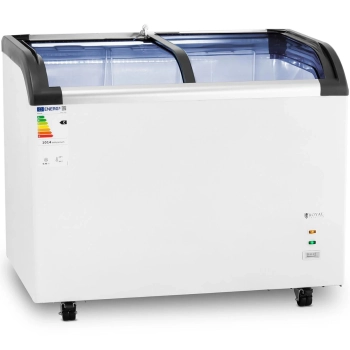  Zamrażarka skrzyniowa przeszklona do lodów mrożonek 273 l 198 W - zdj. dodatkowe 1