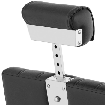  Fotel fryzjerski barberski kosmetyczny z podnóżkiem wys. 47-63 cm czarno - biały - zdj. dodatkowe 3