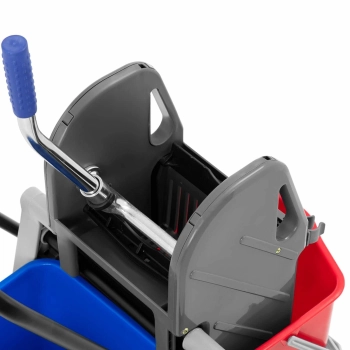  Wózek do sprzątania mycia podłóg 2 wiadra wyciskarka 2x 17 l - zdj. dodatkowe 3