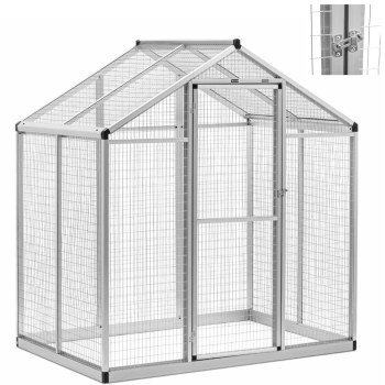Woliera klatka zewnętrzna wybieg dla ptaków ssaków 122 x 178 x 195 cm