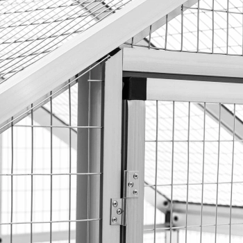  Woliera klatka zewnętrzna wybieg dla ptaków ssaków 122 x 178 x 195 cm - zdj. dodatkowe 2