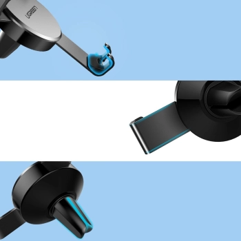  Samochodowy uchwyt grawitacyjny na nawiew kratkę wentylacyjną szary - zdj. dodatkowe 10