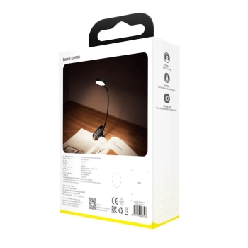  Mini lampka lampa LED do czytania ekranu z klipsem szary - zdj. dodatkowe 5