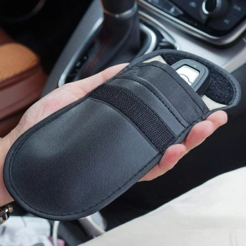  Etui antykradzieżowe na klucze samochodowe klatka Faradaya 14x10cm czarny - zdj. dodatkowe 2