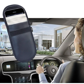  Etui antykradzieżowe na klucze samochodowe klatka Faradaya 14x10cm czarny - zdj. dodatkowe 3