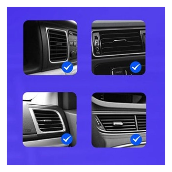  Samoprzylepny przyklejany magnetyczny uchwyt samochodowy do telefonu na deskę rozdzielczą czarny - zdj. dodatkowe 4