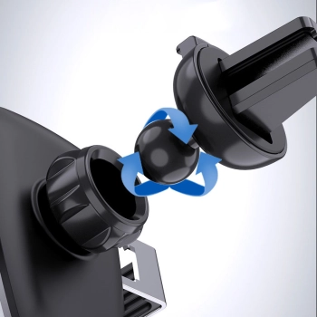  Grawitacyjny uchwyt samochodowy do smartfona na kratkę nawiewu niebieski - zdj. dodatkowe 8