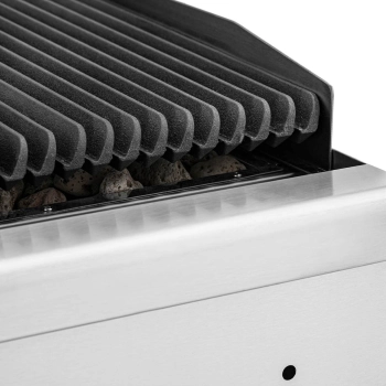 Grill lawowy na gaz ziemny ryflowany 50 x 27 cm 7200 W - zdj. dodatkowe 4