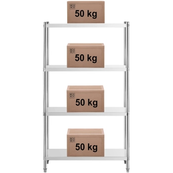  Regał metalowy magazynowy gastronomiczny do 200 kg 100 x 40 x 180 cm - zdj. dodatkowe 7