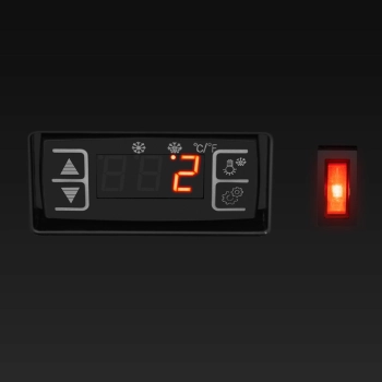  Witryna chłodnicza ekspozycyjna przeszklona 4 poziomy 78 l - czarna - zdj. dodatkowe 1