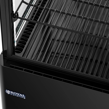  Witryna chłodnicza ekspozycyjna przeszklona 3 poziomy 58 l - czarna - zdj. dodatkowe 2