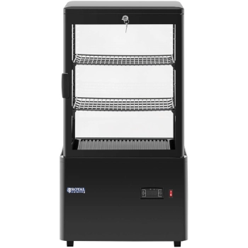  Witryna chłodnicza ekspozycyjna przeszklona 3 poziomy 58 l - czarna - zdj. dodatkowe 5