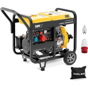  Agregat prądotwórczy generator prądu Diesel 12.5 l 230/400 V 7500 W AVR Euro 5 - zdj. dodatkowe 1