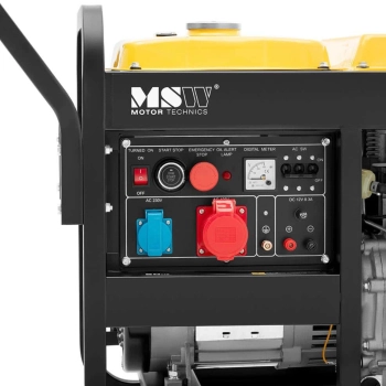  Agregat prądotwórczy generator prądu Diesel 12.5 l 230/400 V 7500 W AVR Euro 5 - zdj. dodatkowe 2