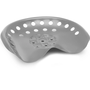  Siedzenie siedzisko metalowe do ciągnika traktorka kosiarki 44 x 34 cm srebrne - zdj. dodatkowe 1