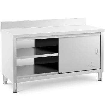  Stół blat roboczy przyścienny z szafką i rantem drzwi suwane 150 x 60 cm - zdj. dodatkowe 1