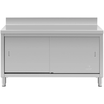  Stół blat roboczy przyścienny z szafką i rantem drzwi suwane 150 x 60 cm - zdj. dodatkowe 5