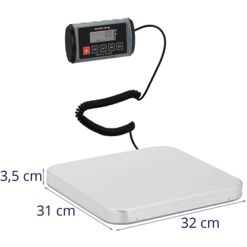  Waga paczkowa pocztowa LCD 31 x 32 cm 100 kg / 0.05 kg - zdj. dodatkowe 6