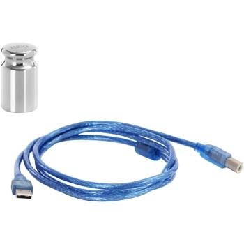  Waga laboratoryjna analityczna ze szklaną osłoną panelem dotykowym LCD 300 g / 0.001 g - zdj. dodatkowe 6