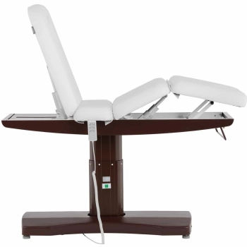  Łóżko stół leżanka kosmetyczna do masażu elektryczna 200 kg MONZA - biała - zdj. dodatkowe 5