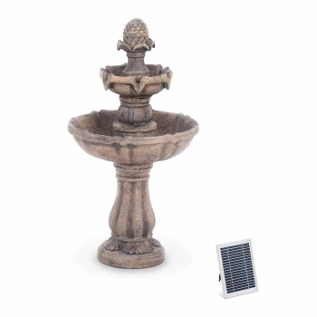  Fontanna kaskada ogrodowa solarna 3 poziomowa 44 x 44 x 82 cm 3 W - zdj. dodatkowe 1