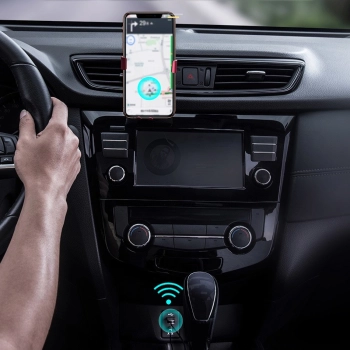  BA01 odbiornik dźwięku Bluetooth 5.0 kabel adapter audio AUX jack czarny - zdj. dodatkowe 10